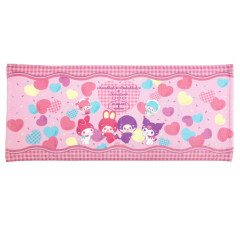 Japan Monchhichi × Sanrio Face Towel - Chimutan & Kuromi & My Melody : Pink
