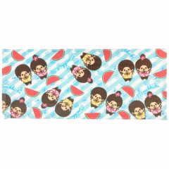 Japan Monchhichi Face Towel - Monchhichi-chan & Monchhichi-kun : Summer Watermelon
