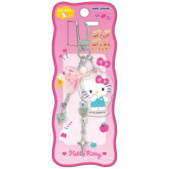 Japan Sanrio Mascot Bag Charm Keychain - Hello Kitty : Jara Gem Ribbon
