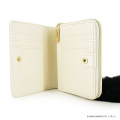 Japan Sanrio Bifold Wallet - Hello Kitty : White Gold Dangling Tail - 3