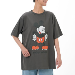 Japan Disney Store T-shirt - Mickey : Gray Retro T-Shirt Collection