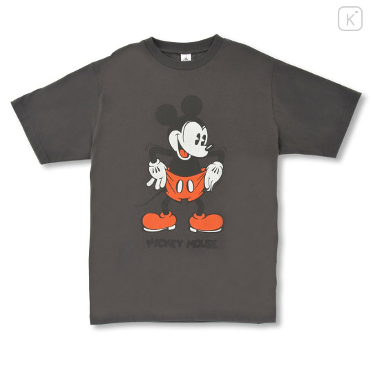 Japan Disney Store T-shirt - Mickey : Gray Retro T-Shirt Collection - 2