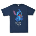 Japan Disney Store T-shirt - Stitch : Dont Mess With 626 Navy T-Shirt Collection - 3