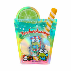 Japan Sanrio Original Hologram Sticker - Keroppi : Summer Lime Soda