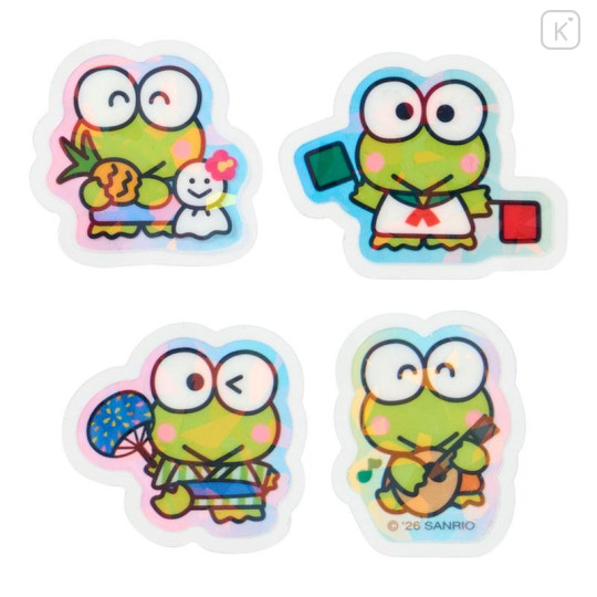 Japan Sanrio Original Hologram Sticker - Keroppi : Summer Lime Soda - 5