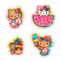 Japan Sanrio Original Hologram Sticker - Hello Kitty : Summer Pinapple Soda Swimsuit Tan Sunburned - 3