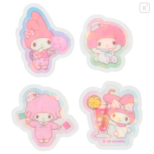 Japan Sanrio Original Hologram Sticker - My Melody & My Sweet Piano : Summer Soda Swimsuit - 5