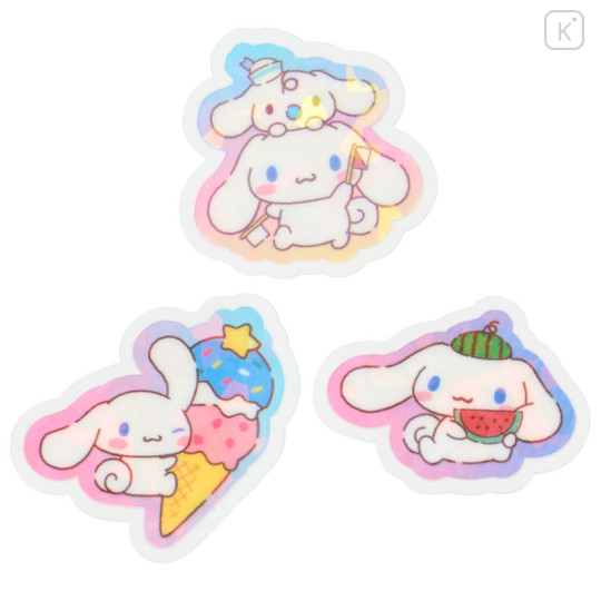 Japan Sanrio Original Hologram Sticker - Pompompurin : Summer Pineapple Soda Swimsuit - 3