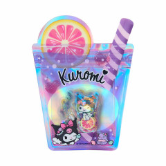 Japan Sanrio Original Hologram Sticker - Kuromi : Summer Soda Swimsuit