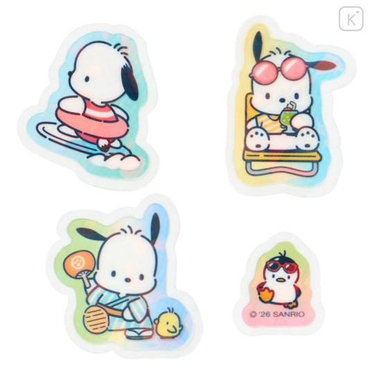Japan Sanrio Original Hologram Sticker - Pochacco : Summer Soda - 5