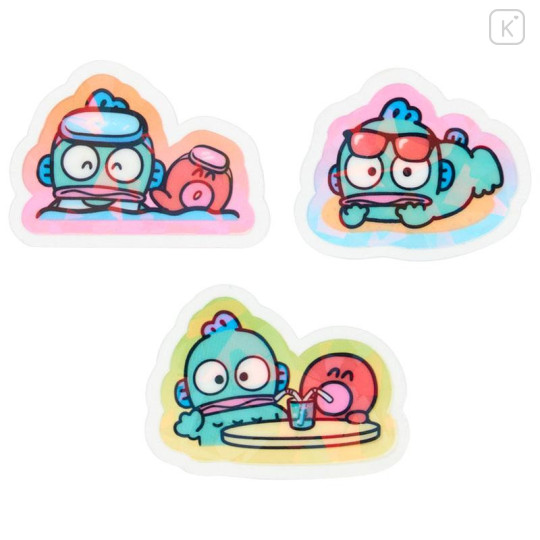Japan Sanrio Original Hologram Sticker - Hangyodon : Summer Soda - 4
