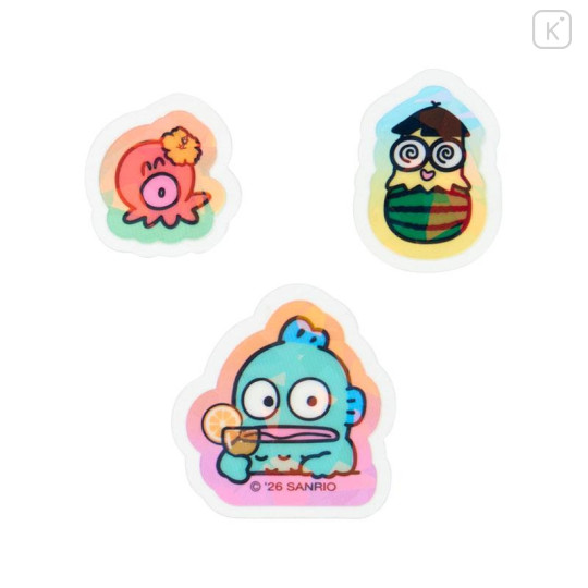 Japan Sanrio Original Hologram Sticker - Hangyodon : Summer Soda - 5