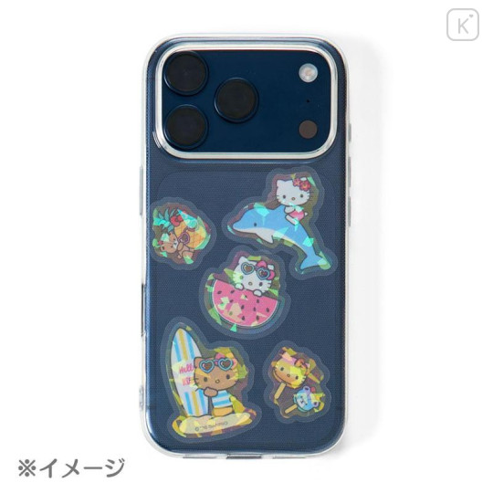 Japan Sanrio Original Hologram Sticker - Hangyodon : Summer Soda - 6