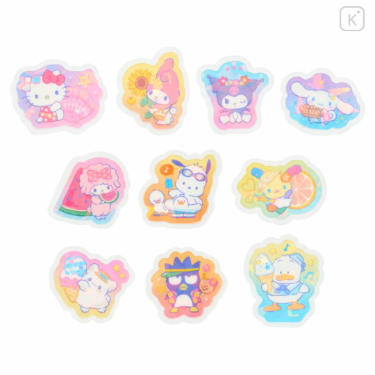 Japan Sanrio Original Hologram Sticker - Characters Summer Soda Watermelon - 2