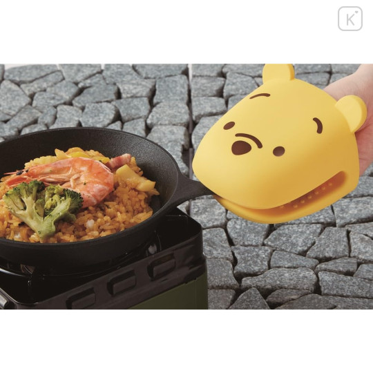 Japan Disney Silicone Pot Holders - Winnie the Pooh : Face - 2