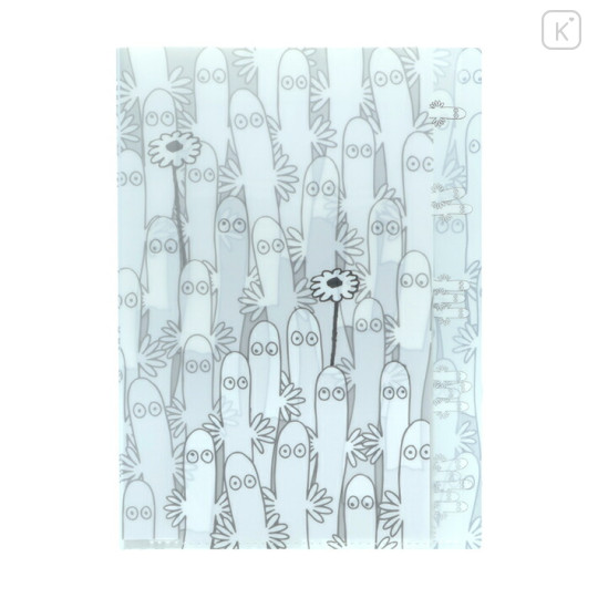 Japan Moomin 5 Pockets A4 Clear File - Hattifatteners : Summer White - 1
