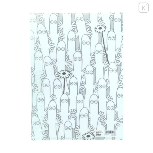 Japan Moomin 5 Pockets A4 Clear File - Hattifatteners : Summer White - 2