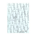 Japan Moomin 5 Pockets A4 Clear File - Hattifatteners : Summer White - 2