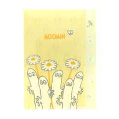 Japan Moomin 5 Pockets A4 Clear File - Hattifatteners : Summer Flower Margaret