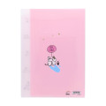 Japan Moomin 5 Pockets A4 Clear File - Moomintroll : Love Light Pink - 2
