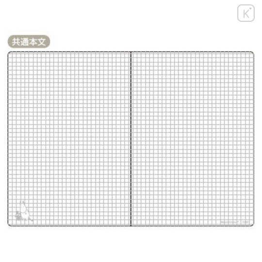 Japan Moomin A5 Notebook - Hattifatteners : Summer White - 2