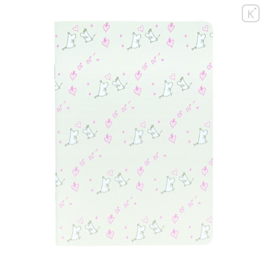 Japan Moomin A5 Notebook - Moomintroll : Love Light Pink - 1