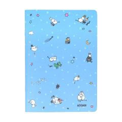 Japan Moomin A5 Notebook - Moomin : Characters Blue