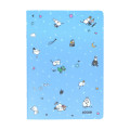 Japan Moomin A5 Notebook - Moomin : Characters Blue - 1