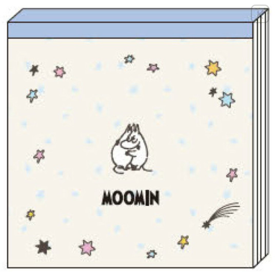 Japan Moomin Square Memo - Characters Beige - 1