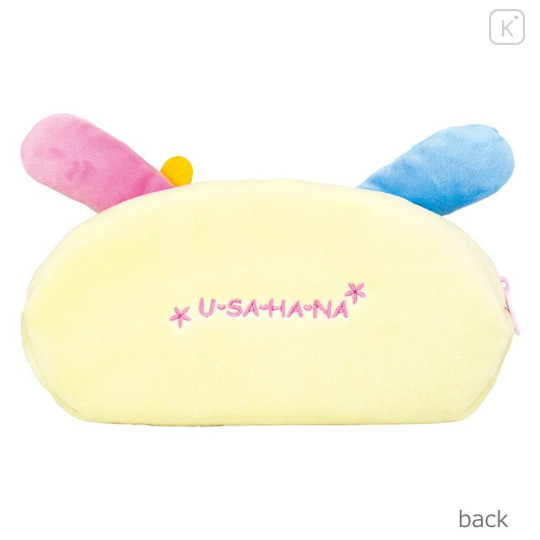 Japan Sanrio Fluffy Plush Pen Case - Usahana : Face - 2