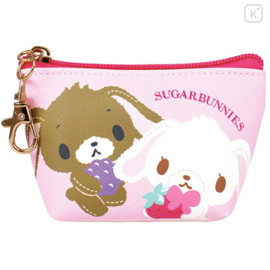 Japan Sanrio Triangular Mini Pouch - Sugarbunnies : Strawberry Cake Pink - 1
