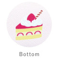 Japan Sanrio Triangular Mini Pouch - Sugarbunnies : Strawberry Cake Pink - 3