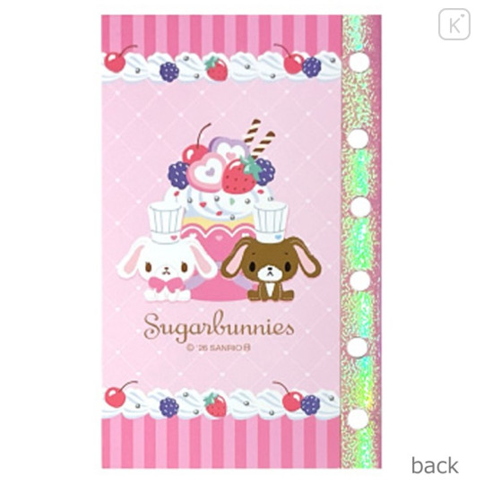 Japan Sanrio 6 Hole Sticker Notebook - Sugarbunnies : Patissers Pink - 2
