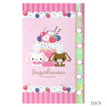 Japan Sanrio 6 Hole Sticker Notebook - Sugarbunnies : Patissers Pink - 2