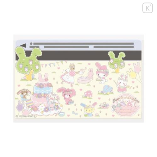 Japan Sanrio Clear Pass Case Card Sleeve Set - Characters Easter Rabbit Bunny Party - 5