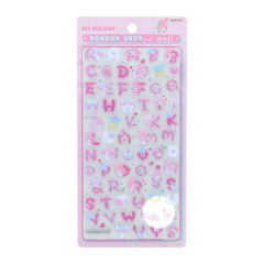 Japan Sanrio Bonbon Drop Seal 3D Sticker - My Melody : Moji