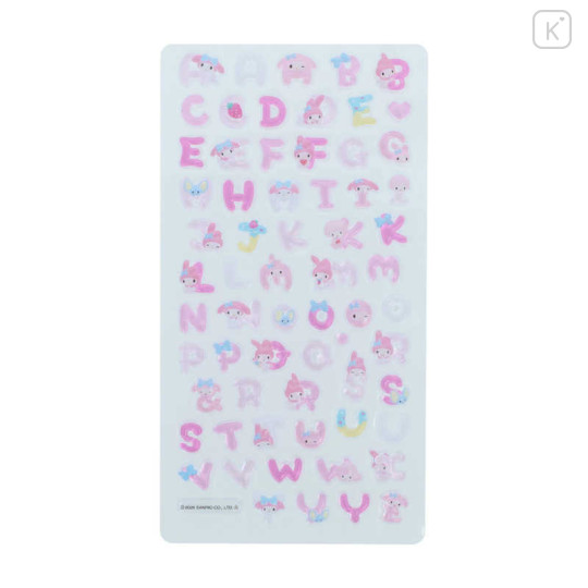 Japan Sanrio Bonbon Drop Seal 3D Sticker - My Melody : Moji - 2