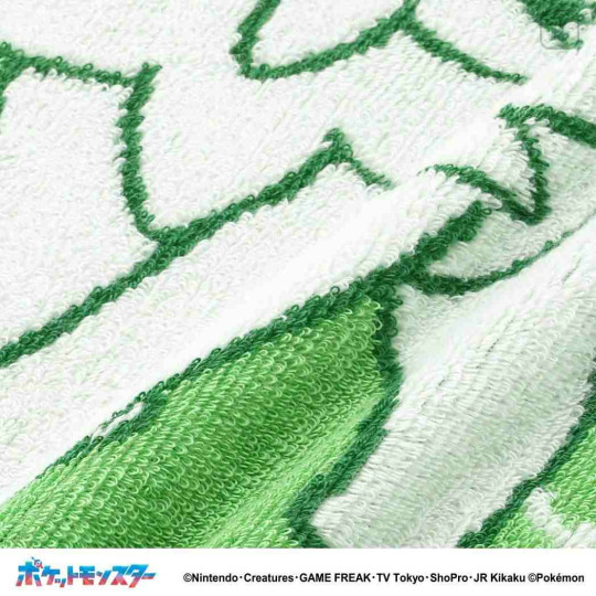 Japan Pokemon Fluffy Half Handkerchief Set - Sprigatito & Terapagos - 2