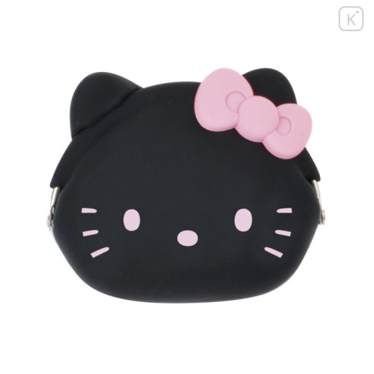 Japan Sanrio Mimi Pochi Pouch - Hello Kitty : Black - 1