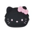 Japan Sanrio Mimi Pochi Pouch - Hello Kitty : Black - 1