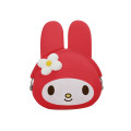 Japan Sanrio Mimi Pochi Pouch - My Melody : Red - 1