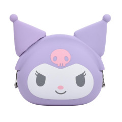 Japan Sanrio Mimi Pochi Pouch - Kuromi : Purple