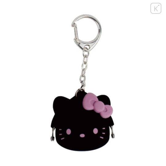 Japan Sanrio Mimi Pochi Bit Keychain - Hello Kitty : Black - 1
