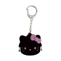 Japan Sanrio Mimi Pochi Bit Keychain - Hello Kitty : Black - 1