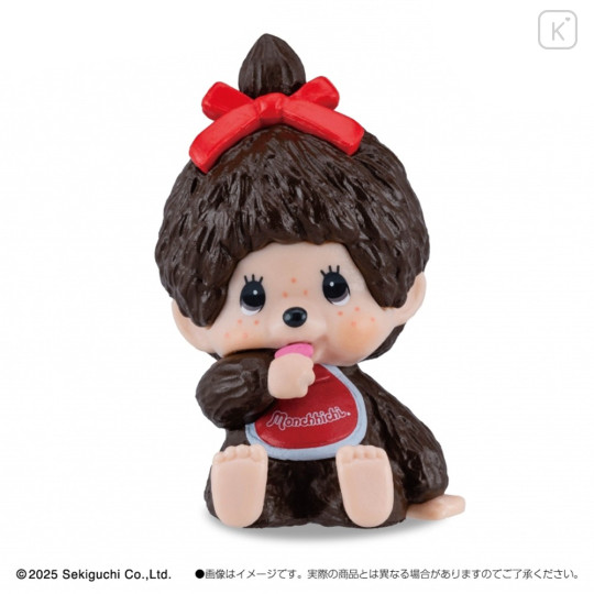 Japan Monchhichi Interior Mini Figures Full Set - Monchhichi-chan & Monchhichi-kun - 7