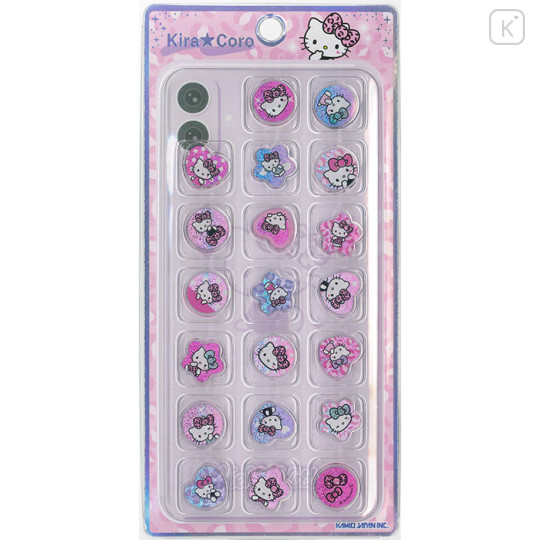 Japan Sanrio KiraCoro Glass Bead Sticker - Hello Kitty : Gal - 1