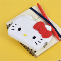 Japan Sanrio mimi DO-MO Silicone Pouch - Hello Kitty : White - 4