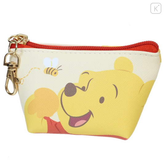 Japan Disney Triangular Mini Pouch - Pooh : Hunny Bee - 1