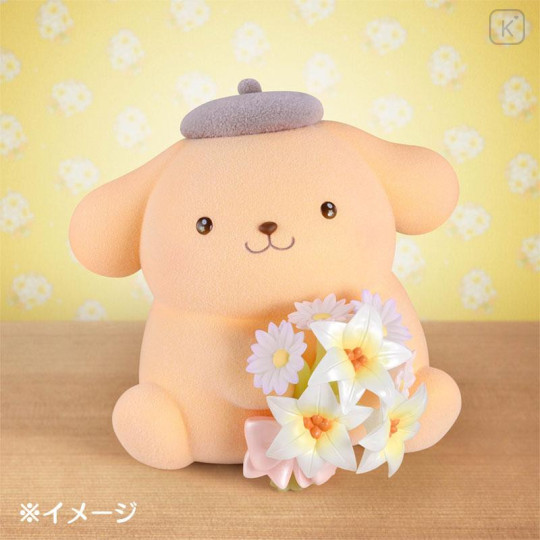 Japan Sanrio Miniature Figure - Pompompurin : Mofamofy Flower Bouquet - 5