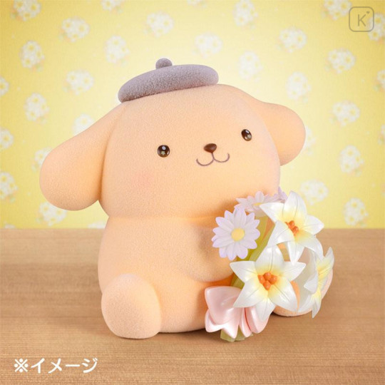 Japan Sanrio Miniature Figure - Pompompurin : Mofamofy Flower Bouquet - 6